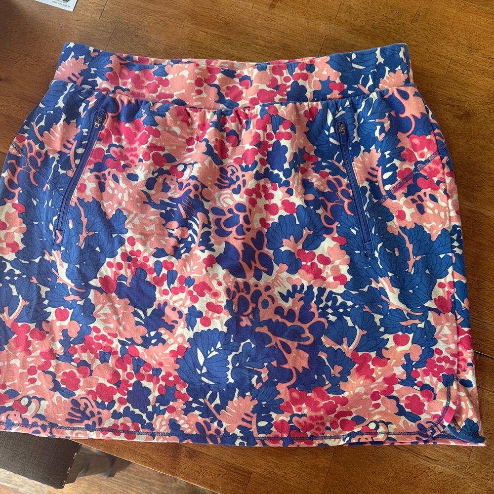 Talbots Floral skort in Blue & Pink